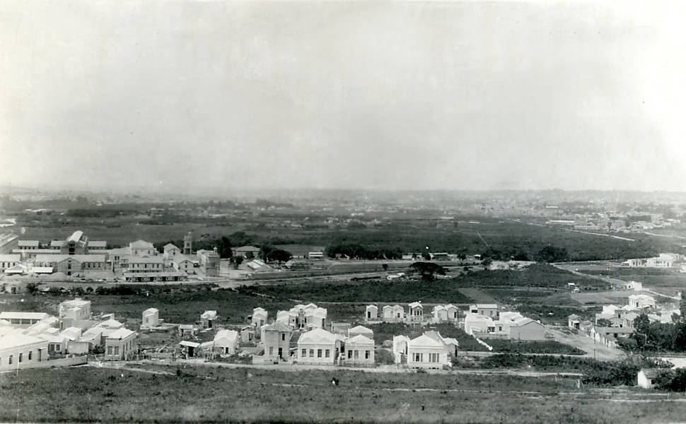 Foto panorâmica antiga do bairro de Santana