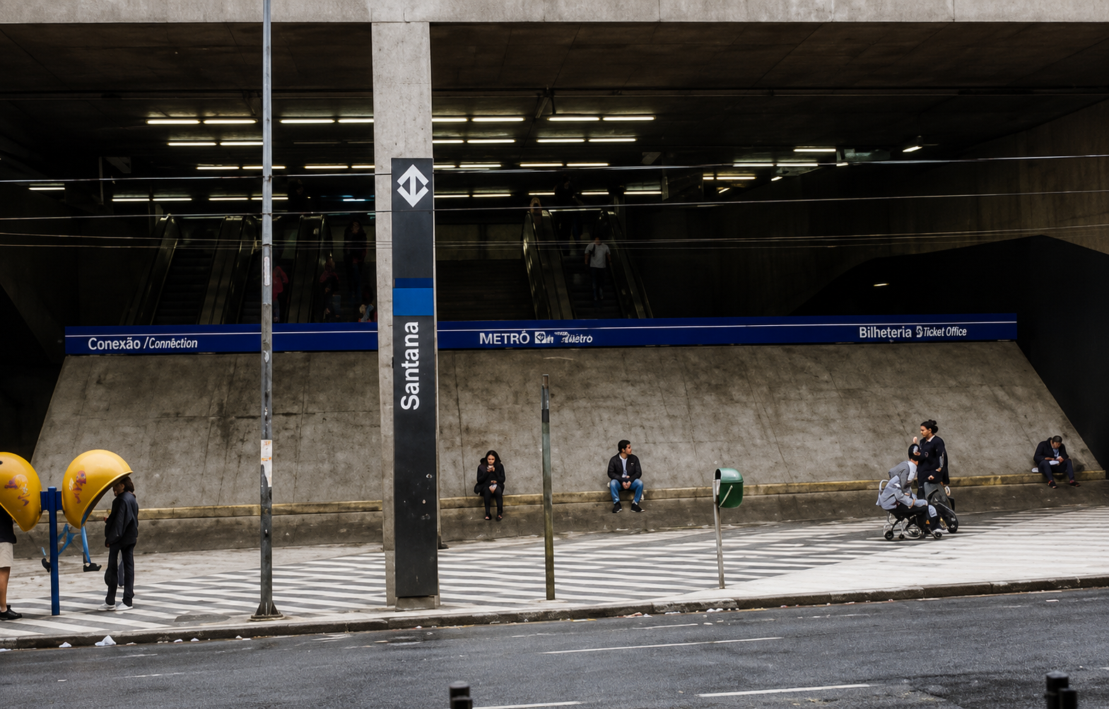 Estação Santana do metrô, atualmente